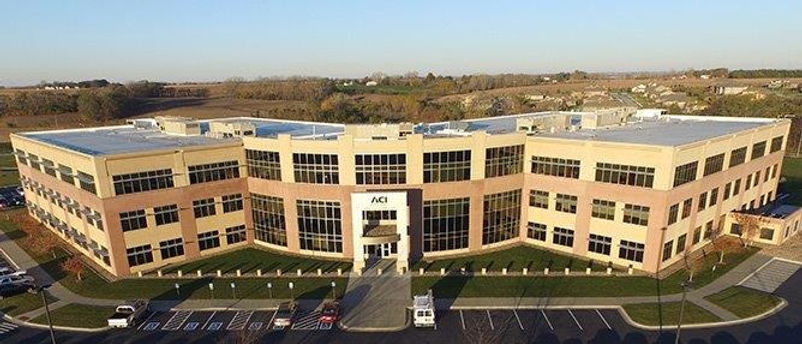 ACI building. Photo taken far away to see the full building.